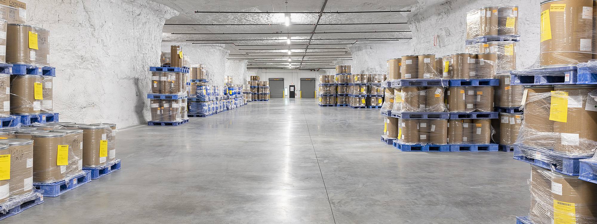 Climate Controlled Industrial Space for Lease - SubTropolis - perfect for e-commerce, pharmaceutical, animal health, record storage and food storage operations