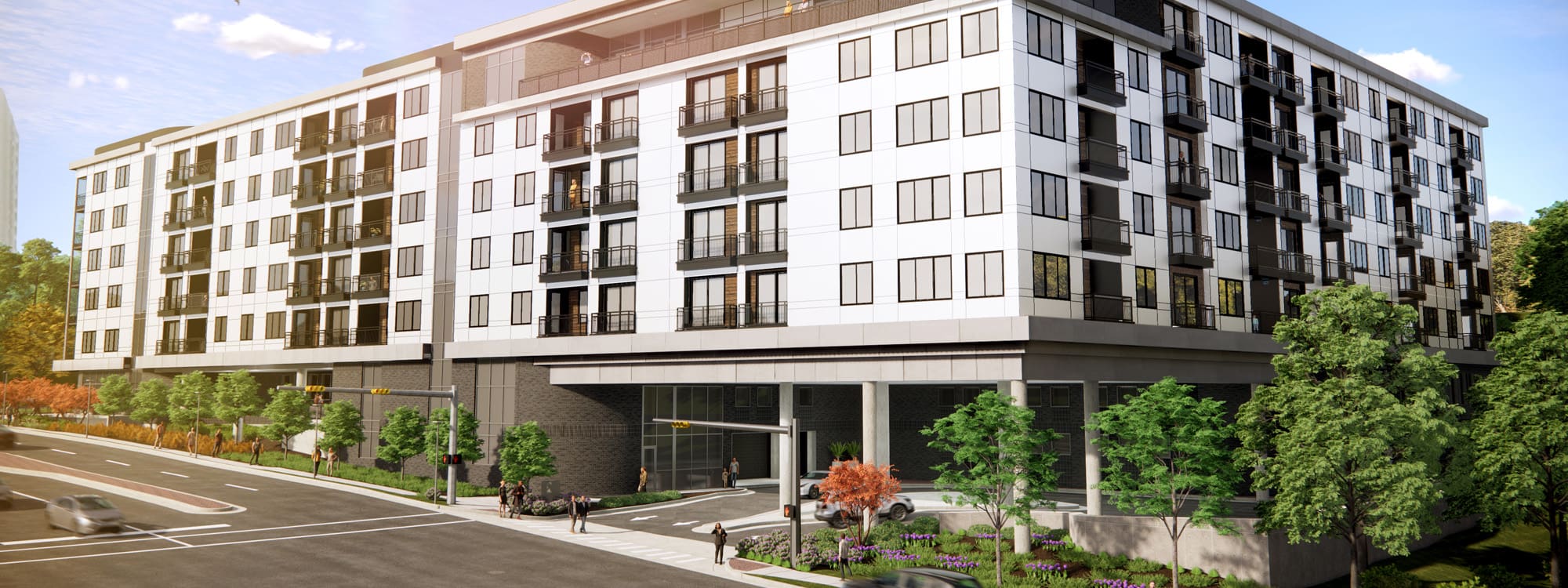 The Hudson, a 228-unit luxury apartment community, will bring high-quality housing and first-class amenities to the Rosedale neighborhood in Kansas City, Kansas.