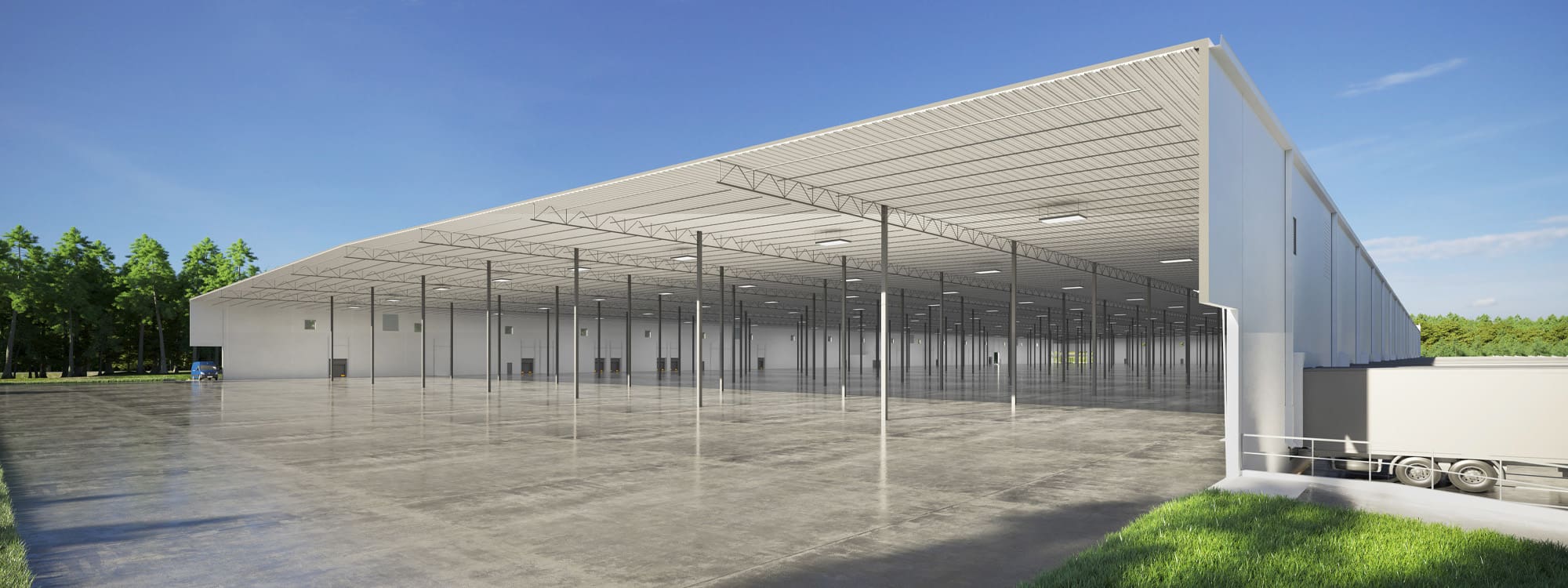 Spartanburg West Logistics Center is a 594,880 SF spec facility joining FedEx, adidas, TTI and Walmart in the Fort Prince industrial corridor in Greenville-Spartanburg, South Carolina.