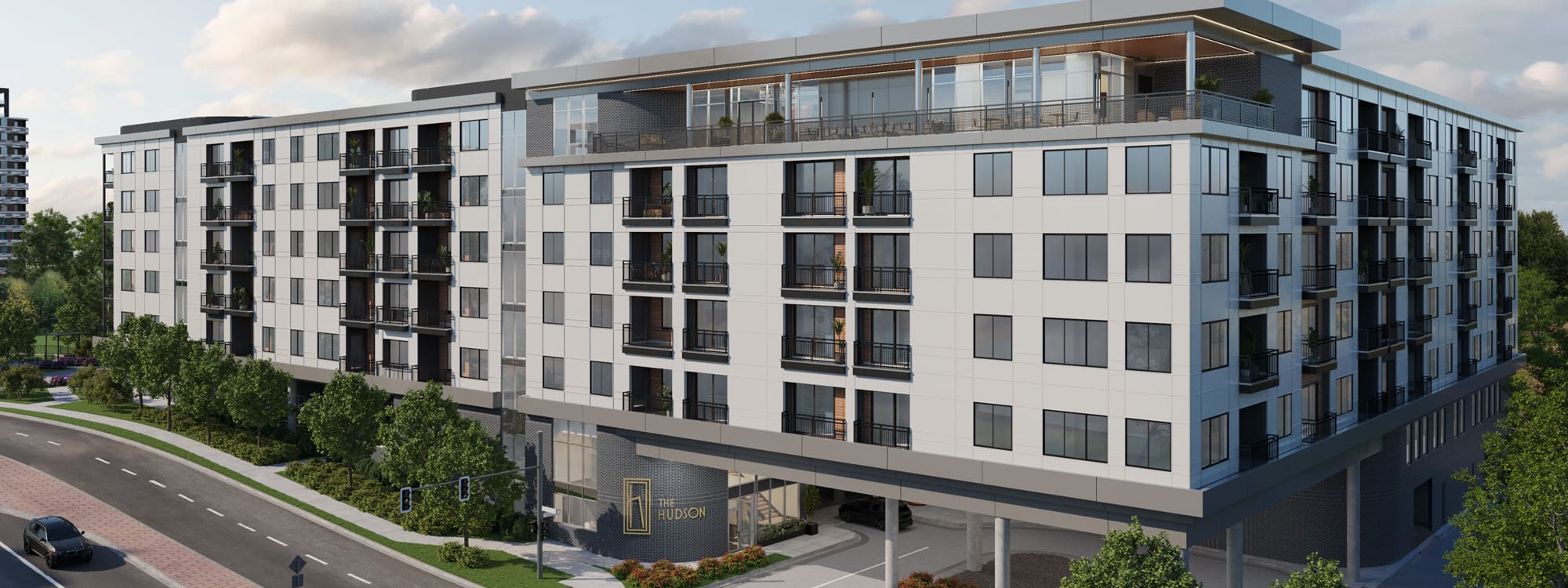 The Hudson, a 228-unit luxury apartment community, will bring high-quality housing and first-class amenities to the Rosedale neighborhood in Kansas City, Kansas.